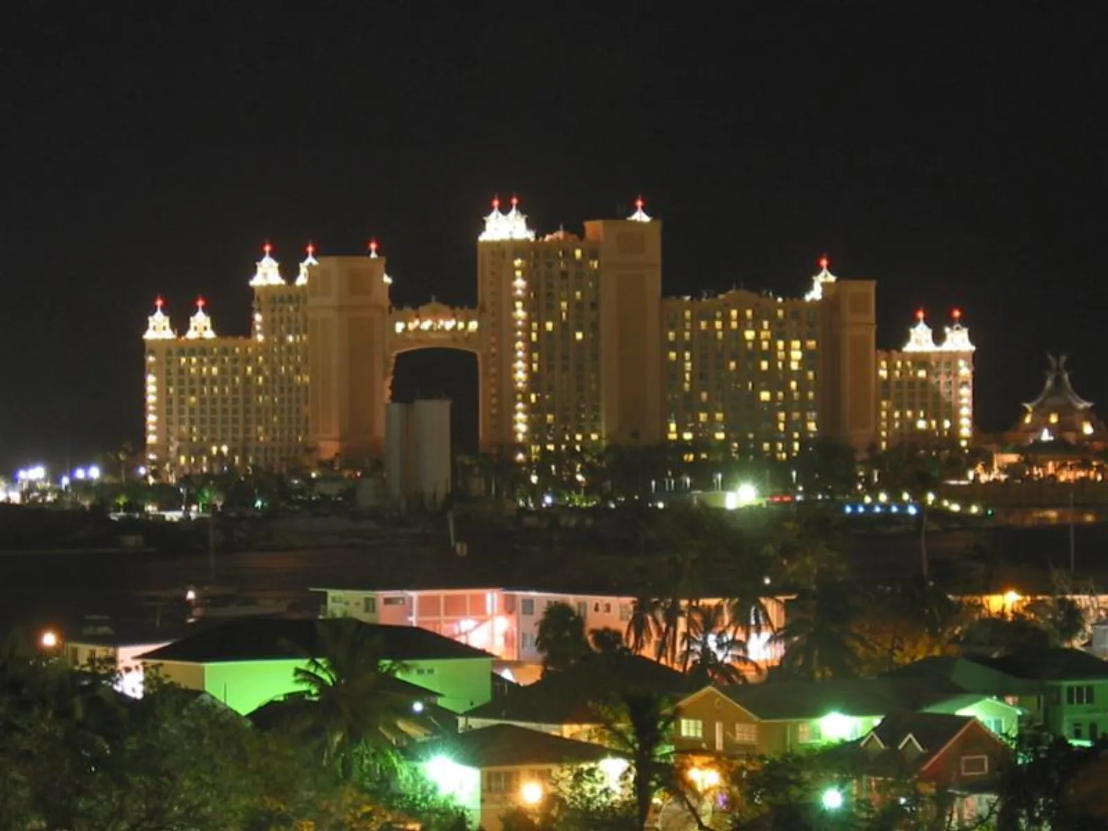 Atlantis resort towers on Paradise Island
