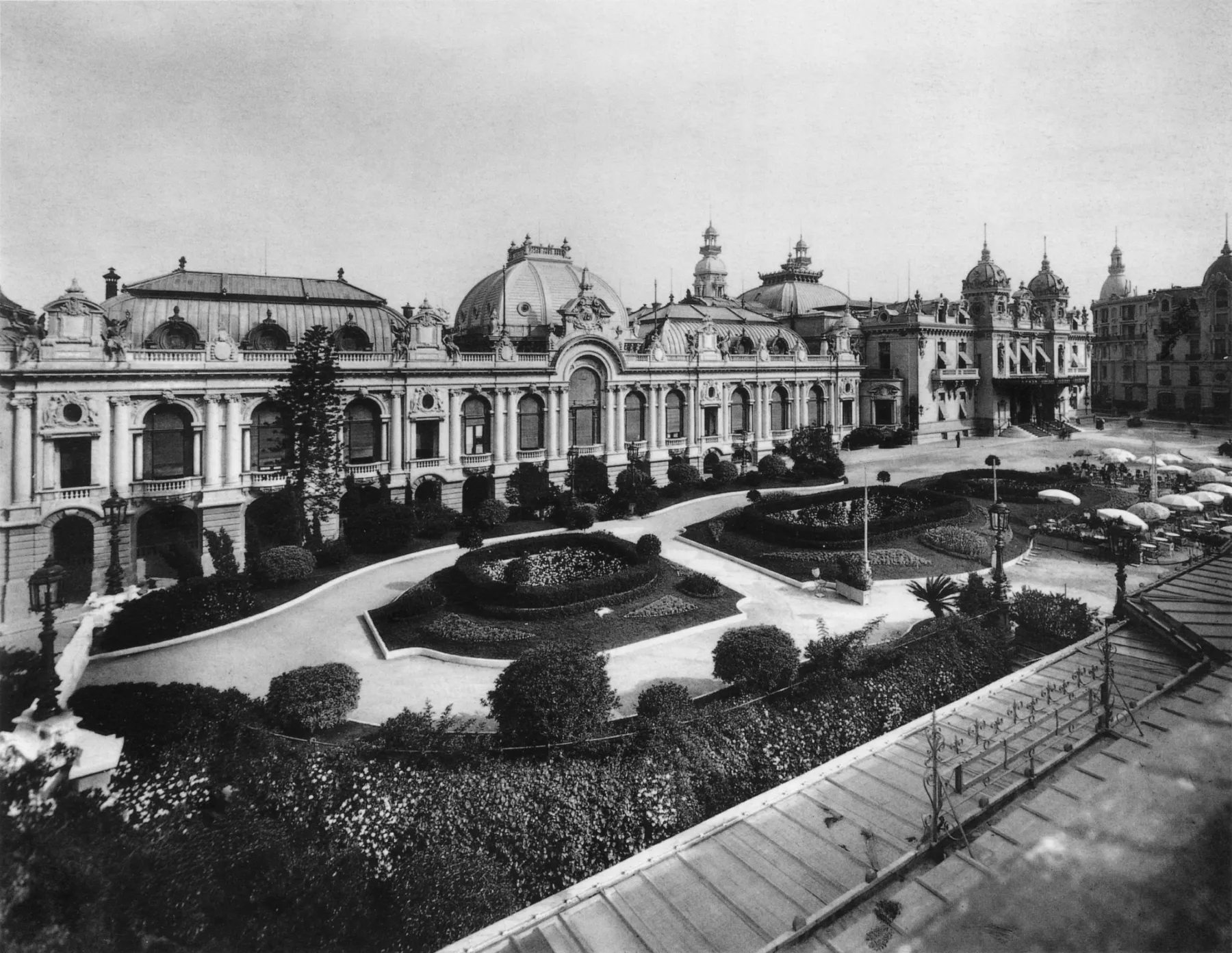 Historisk foto af Monte Carlo Casinos nordfacade