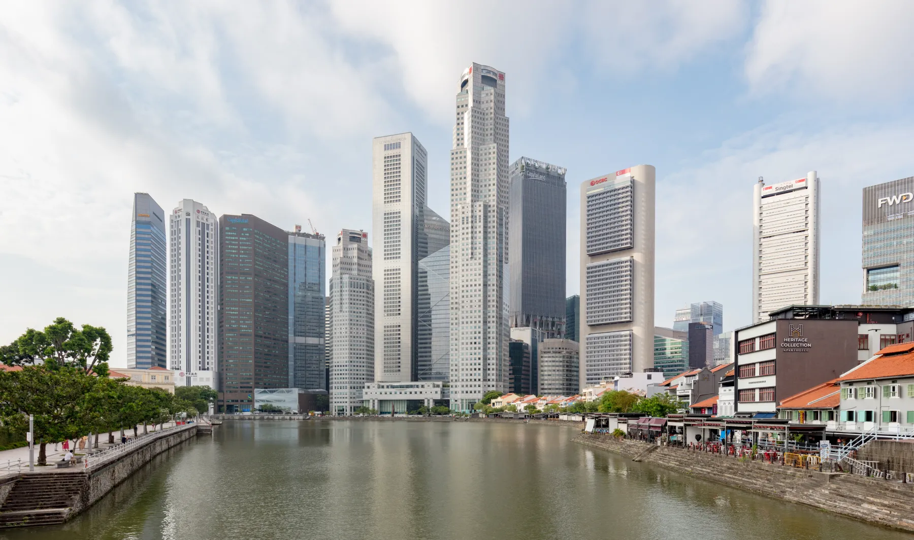 Marina Bay skyline in Singapore