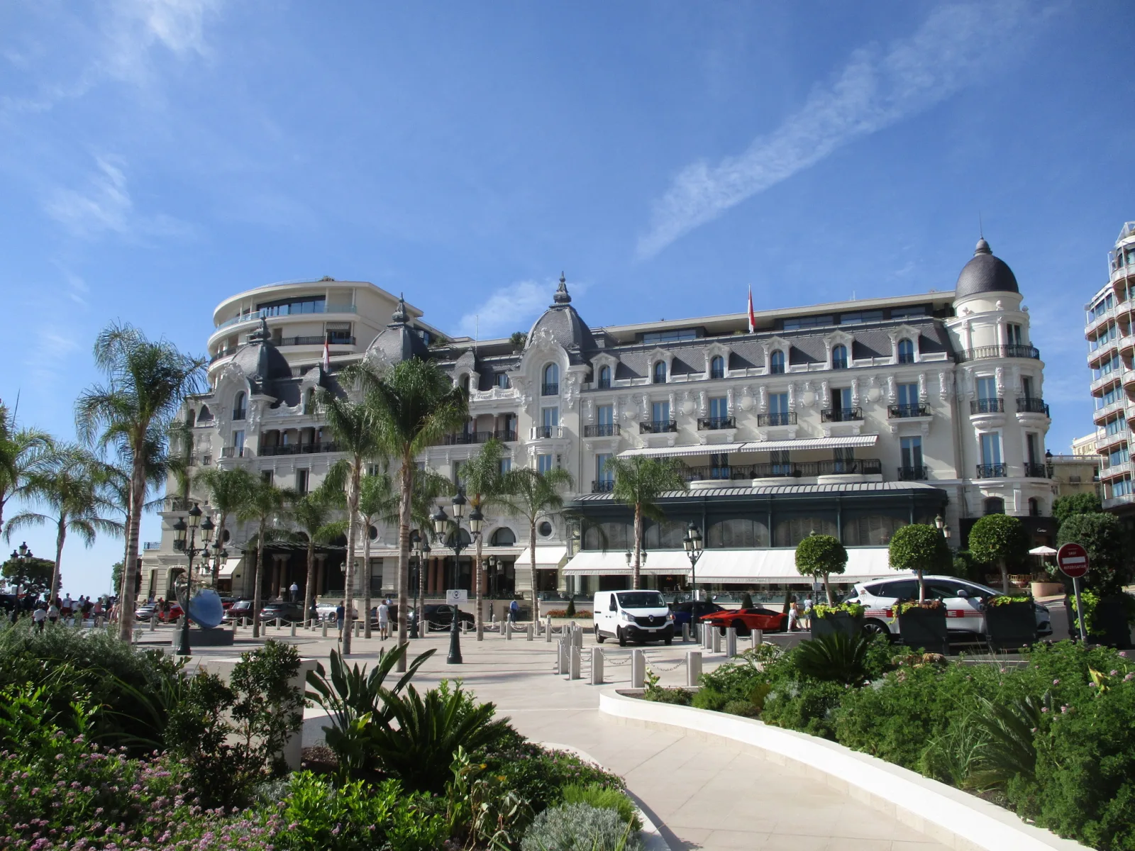Hôtel de Paris façade on Casino Square in Monte-Carlo